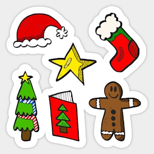 Cute Christmas Decorations Sticker